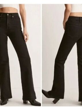 Madewell the perfect vintage flare jean denim black high rise Y2K boho 28